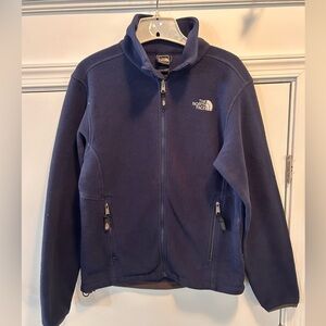 The North Face Fleece Mens Size Small Jacket  Blue Full Zip Pockets